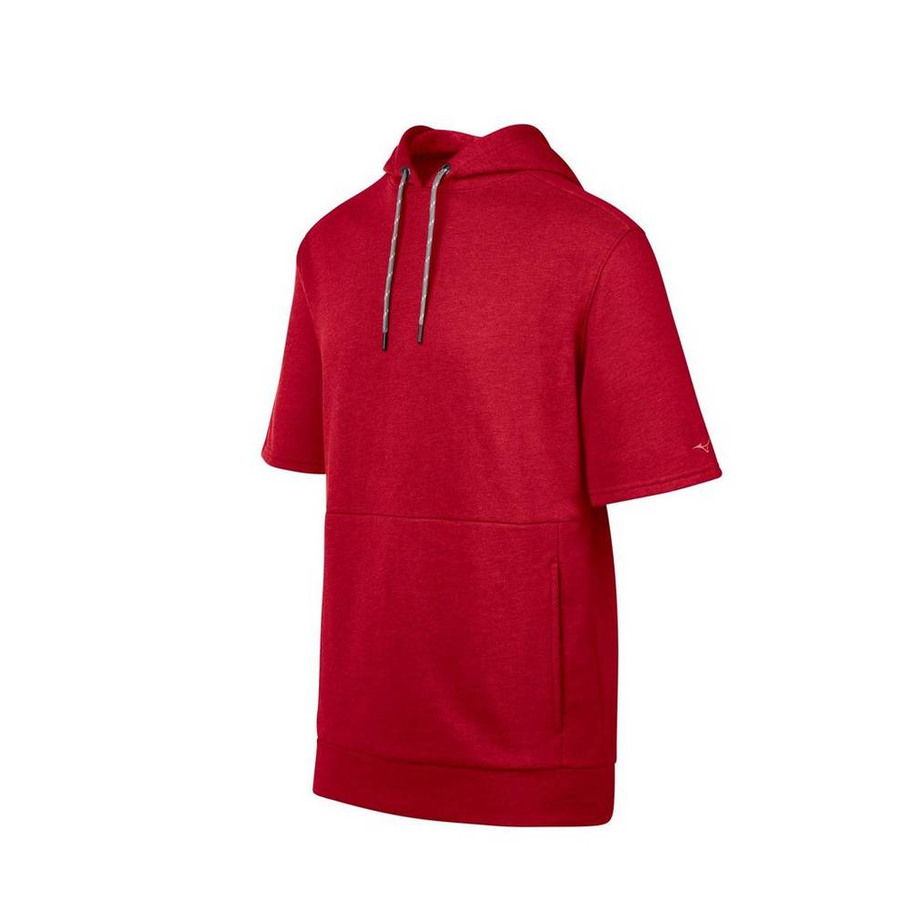 Sudaderas con capucha Mizuno Game Time Short Sleeve Hombre Rojas Outlet FOEX-82765